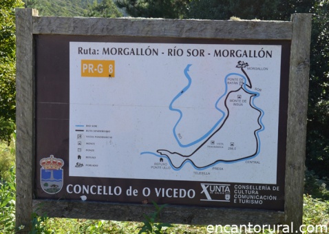 Mapa de la ruta en O Morgallón