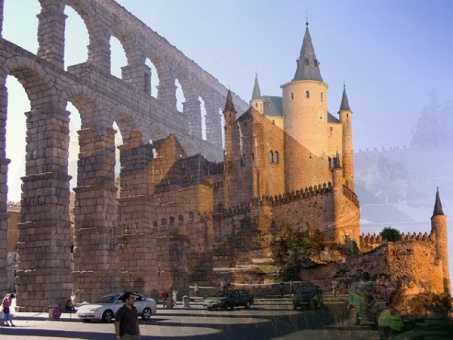 El Acueducto de Segovia en su parte más conocida. 