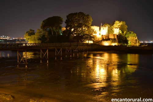 Castillo de Santa Cruz de noche